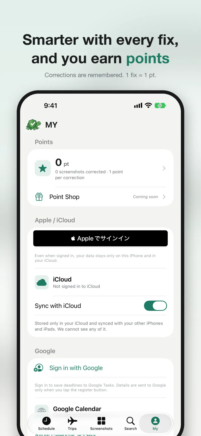 Checkame — Smarter with every fix, and you earn points